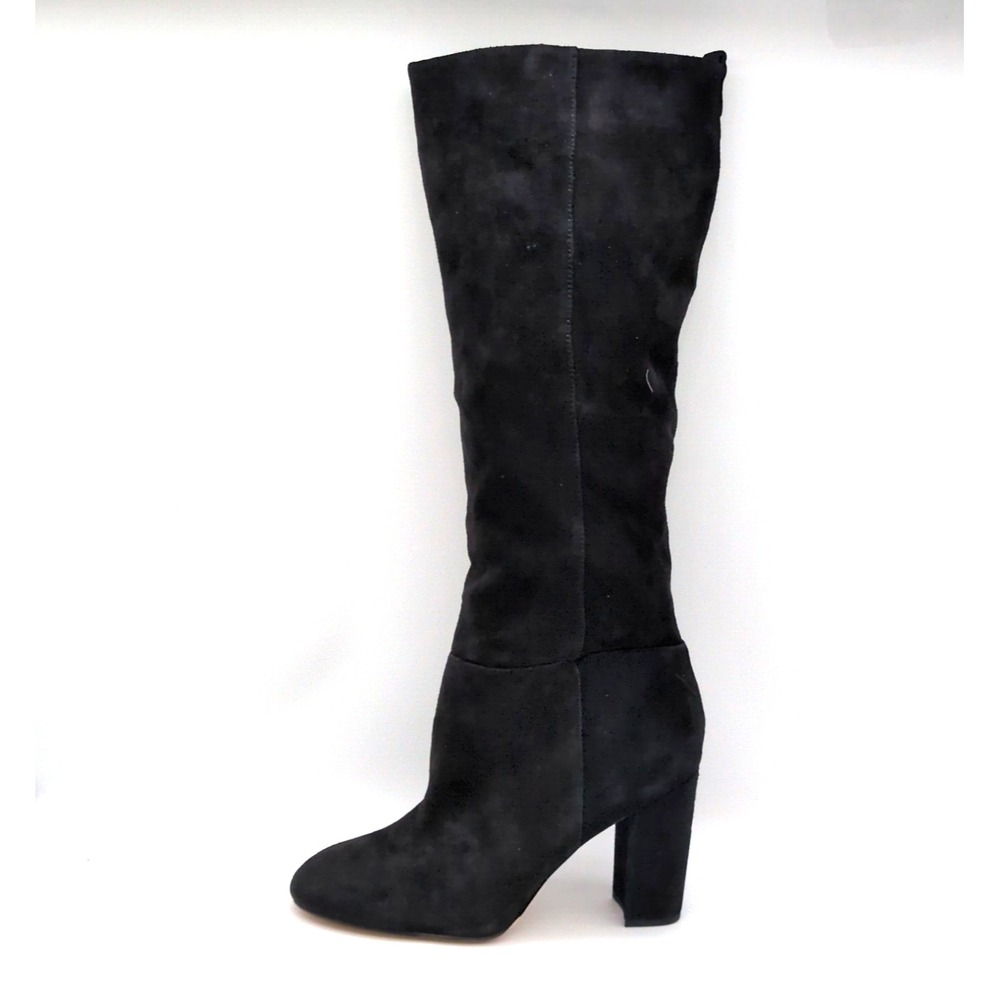 Sam Edelman Shoes Womens Caprice Black 9 Suede Fashion Boots Knee High Chic NEW